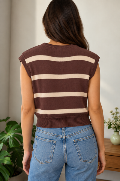 Saddle Trail Western Sweater — lila back