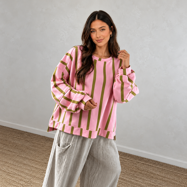 Meadowline Stripe Relaxed Sweatshirt — shopify hero full square