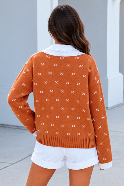 Autumn Story Cardigan ? lila back