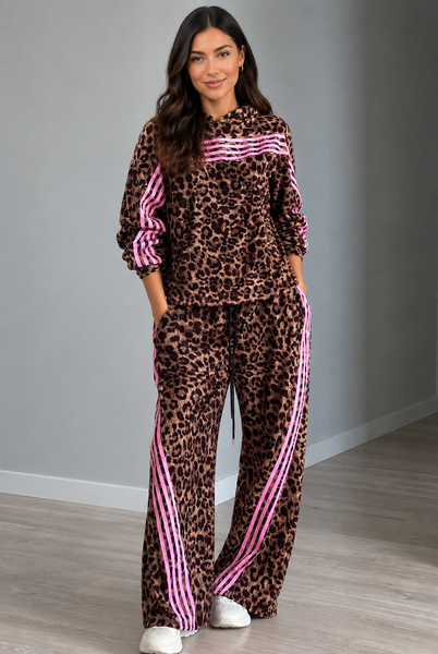 Leopard Tracksuit Studio Portrait