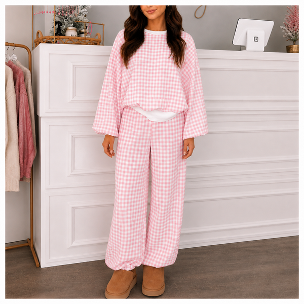 Pink Picnic Gingham Lounge Set — shopify lila hero v2