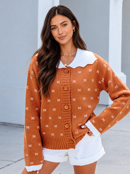 Autumn Story Cardigan ? lila front