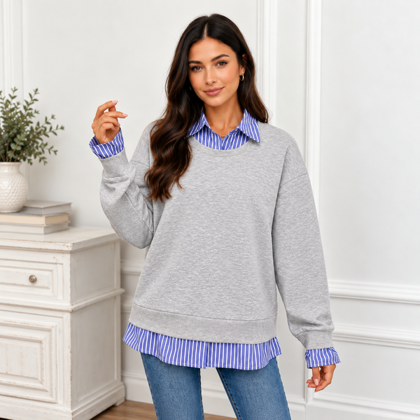 Preppy Hour Layered-Collar Sweatshirt — shopify hero full square