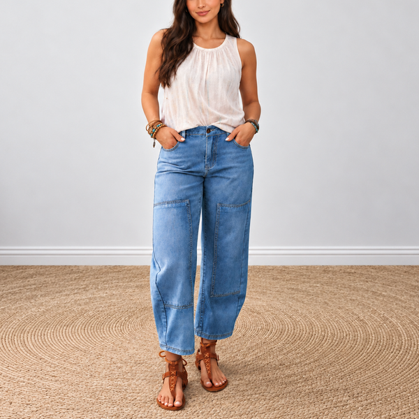 Seam Story Cinched Jeans — shopify hero