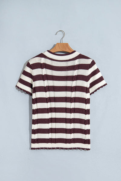 Harvest Cable Stripe Sweater