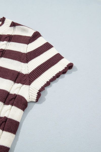 Harvest Cable Stripe Sweater