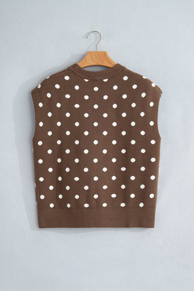 Mocha Dot Dolman Sweater