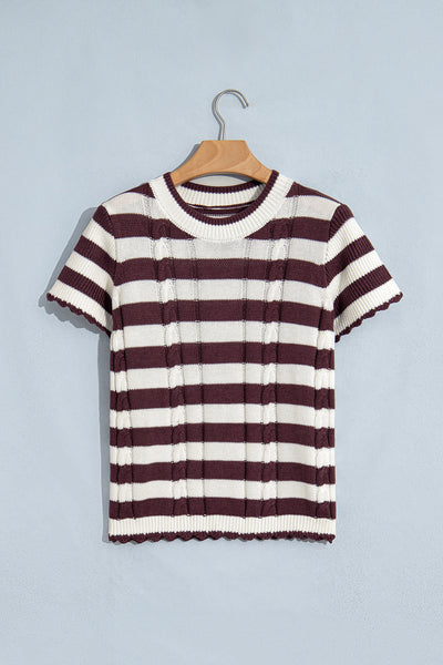 Harvest Cable Stripe Sweater