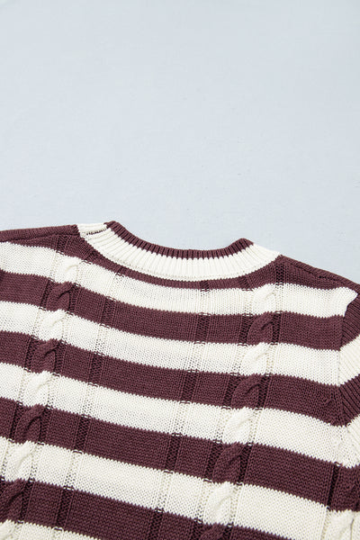 Harvest Cable Stripe Sweater