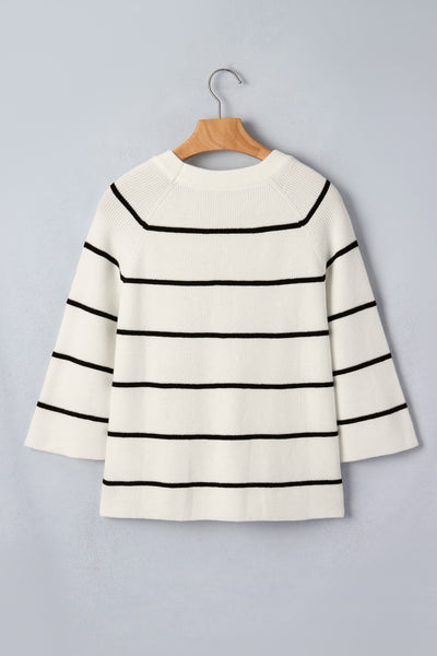 Seaside Stripe Ribbed Sweater Tee