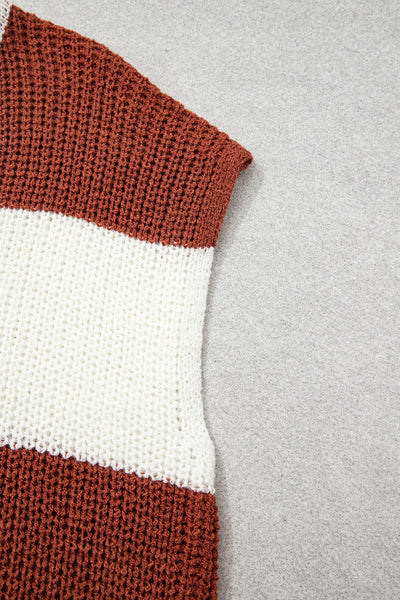 Canyon Stripe V-Neck Sweater