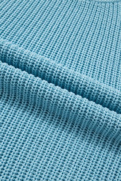 Misty Coast Exposed Seam Sweater