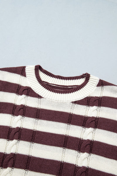 Harvest Cable Stripe Sweater