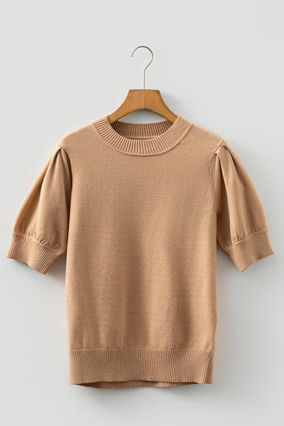French Vanilla Puff Sleeve Sweater