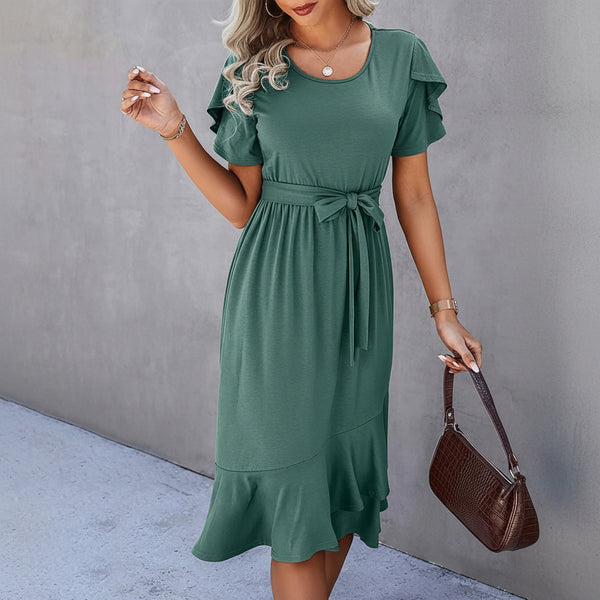 Willow Grace Ruffle Midi Dress