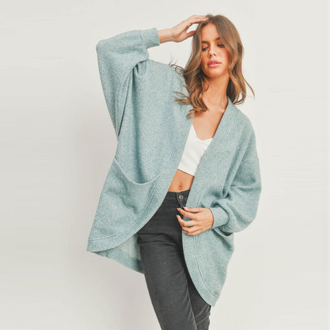 Heavy Weight Mini Thermal Open Cardigan