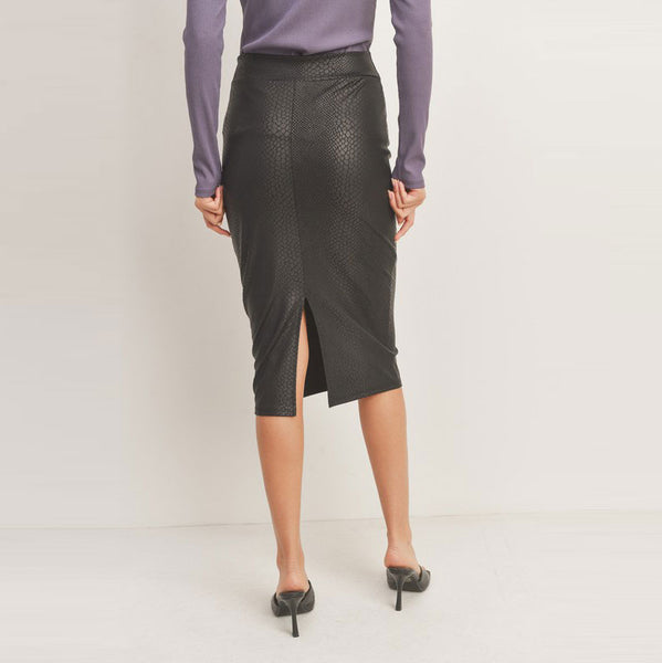 Pleather Pencil Skirt