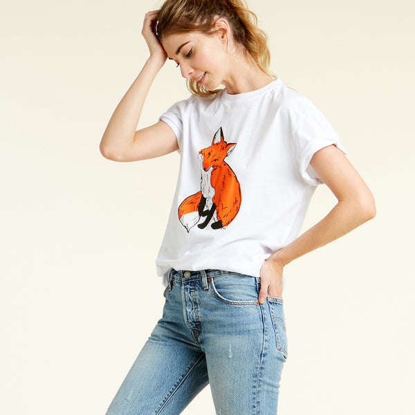 Zoology Fam Tee | Fashion Top | 100% cotton, animal shirts, animal t shirt, casual, casual and everyday, cat, cat t shirt, cat top, dog, dog t shirt, dog top, fall, fox, fox t shirt, fox top, love kuza, owl, owl t shirt, owl top, print top, rabbit, rabbit t shirt, rabbit top, round neck, short sleeve top, spring, summer, t shirt, tee, top, transition, White, white t-shirt, white top, winter | Love, Kuza