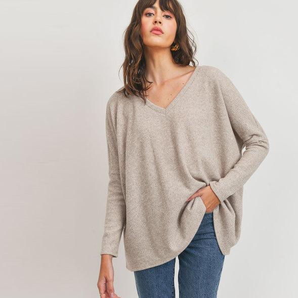 Classic V-Neck Sweater Top