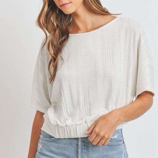 Dolman Attraction Ribbed Top