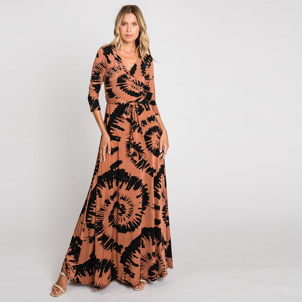 Big Swirl Venechia Maxi Wrap Dress