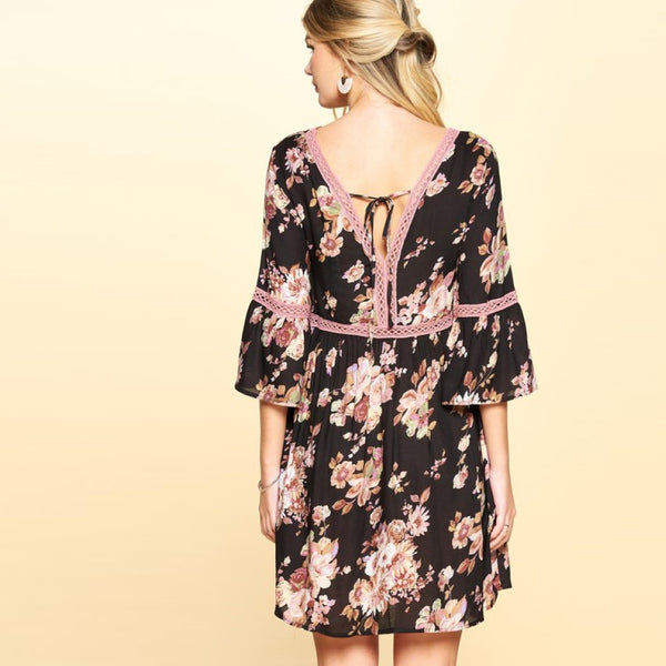 Invigorating Floral Tunic Dress