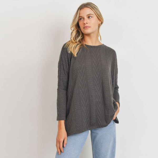 Oversize Long Sleeve Sweater Top