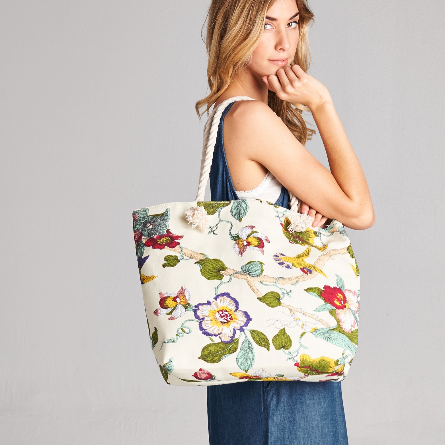 Orchid Radiance Canvas Tote - Love, Kuza