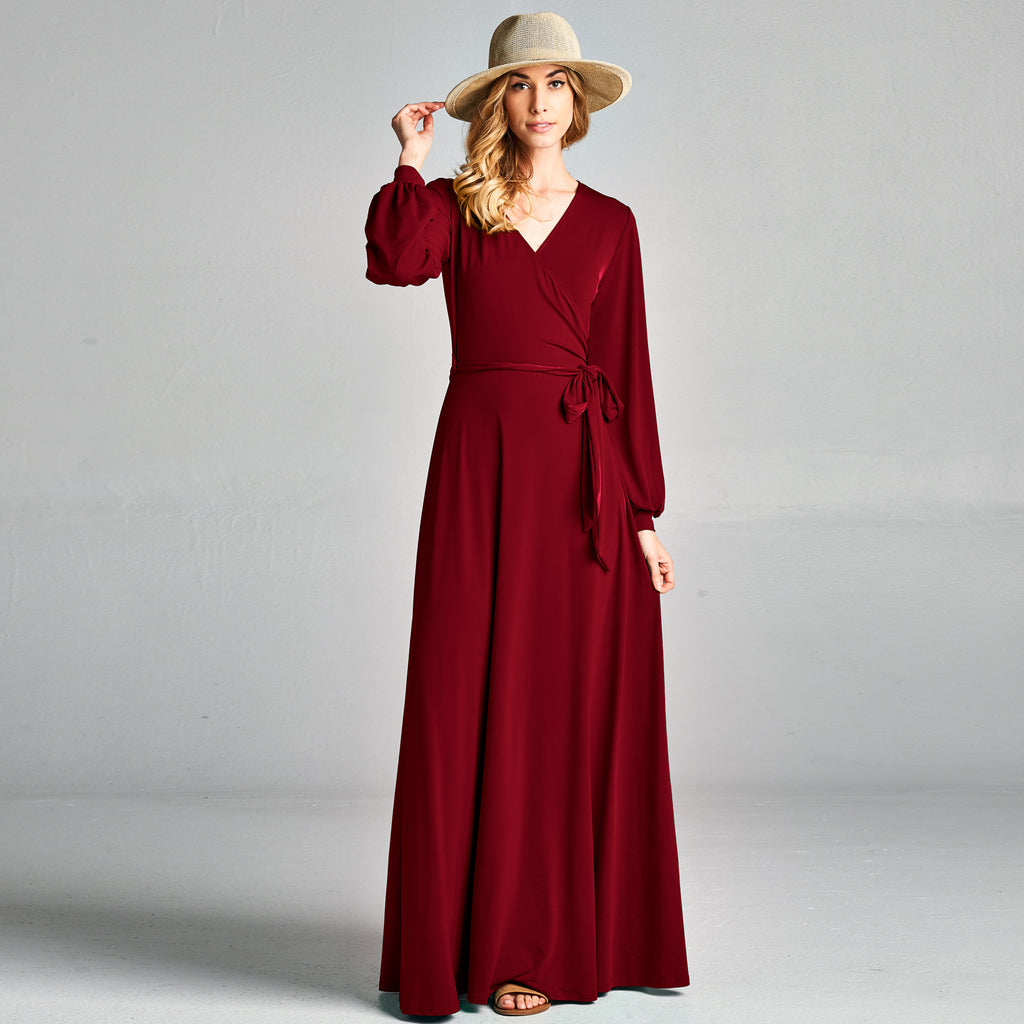 Love Kuza Cuffed Sleeve Venechia Wrap Dress Mint / Medium (8-10)