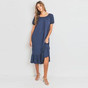 Two-in-One Tiered Hem Dress