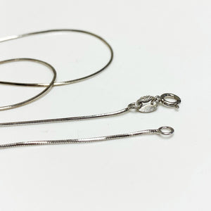 Sterling Silver Flat Snake Chain Necklace