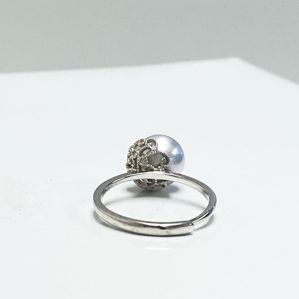 Anahi Akoya Pearl Lace Ring