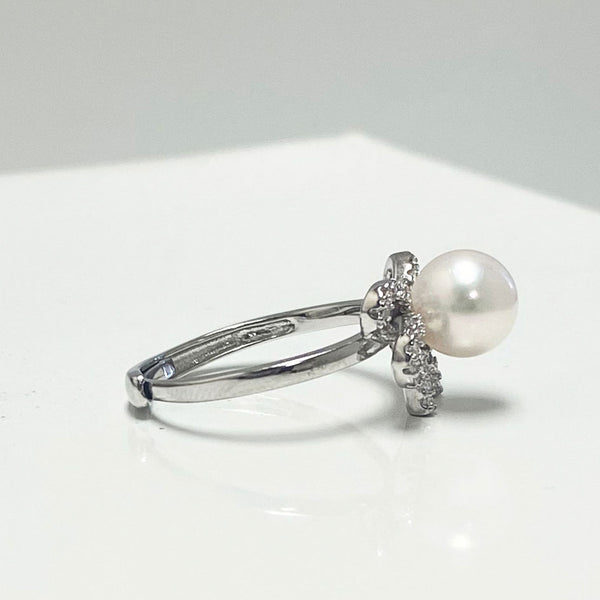 Aiden Akoya Pearl Bow Ring