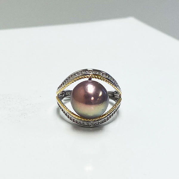 Alexis Fresh Water Gapped Pearl Ring
