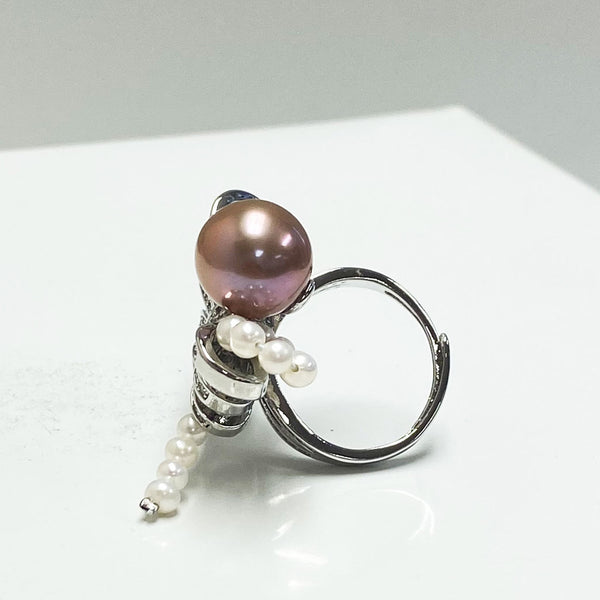 Abby Fresh Water Dragonfly Pearl Ring