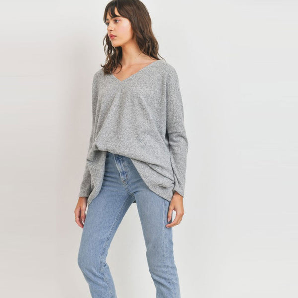 Classic V-Neck Sweater Top