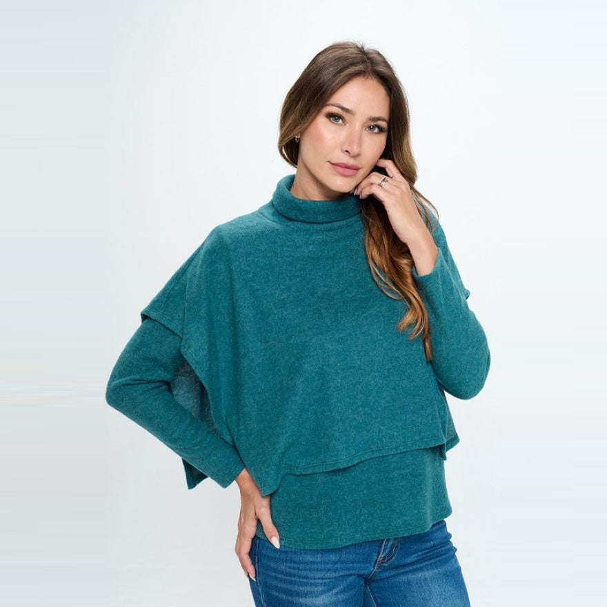Two in One Poncho Top