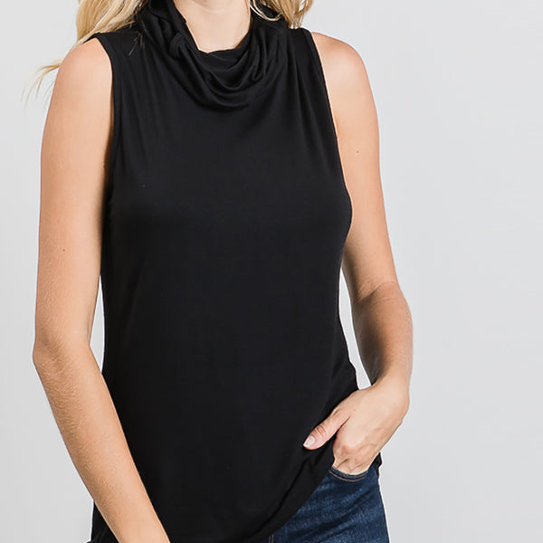 Cowl Neck Mask Top